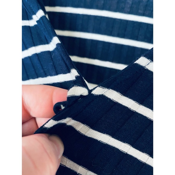 Lush Navy Blue Striped Dress - Picture 12 of 12
